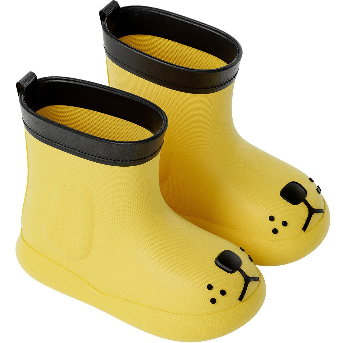 Cheerful Mario Rain Boots Shoes -Cute Puppy