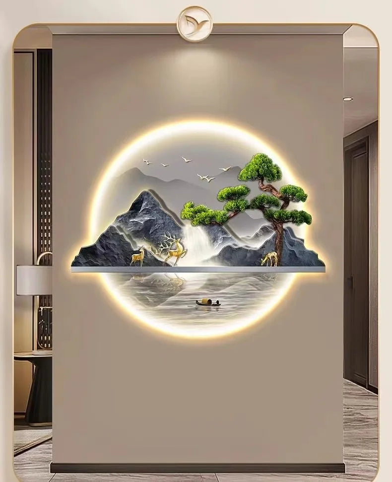 Chinese Style Wall Decoration Mural Lamp