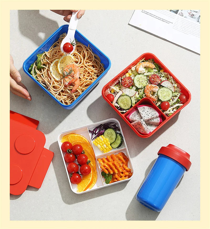 Colorful Building Blocks Bento Box