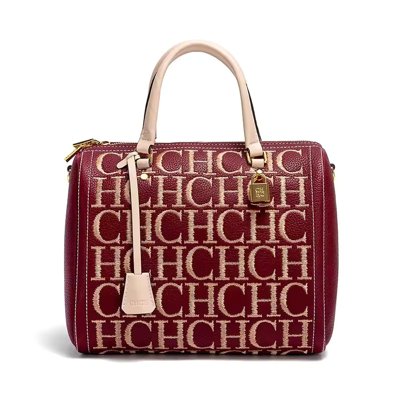 Large Capacity Business Commuter Women's Shoulder Bag Crossbody Bag Vintage Classic Letter Design Solid Color Women's Bag