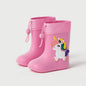 Cheerful Mario Kids Rain Boots Animal Design