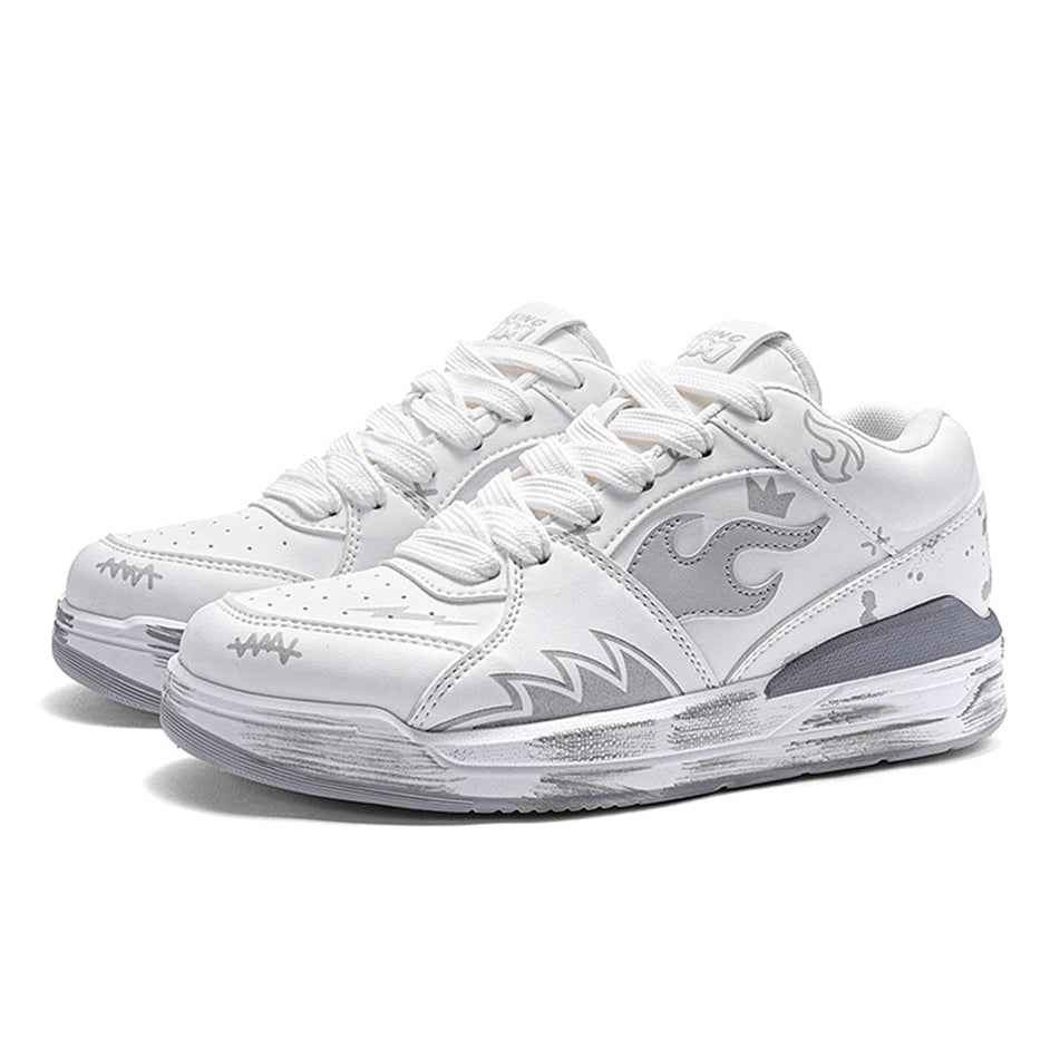 TALKING TOM | "Flame" Scuffed Sneakers
