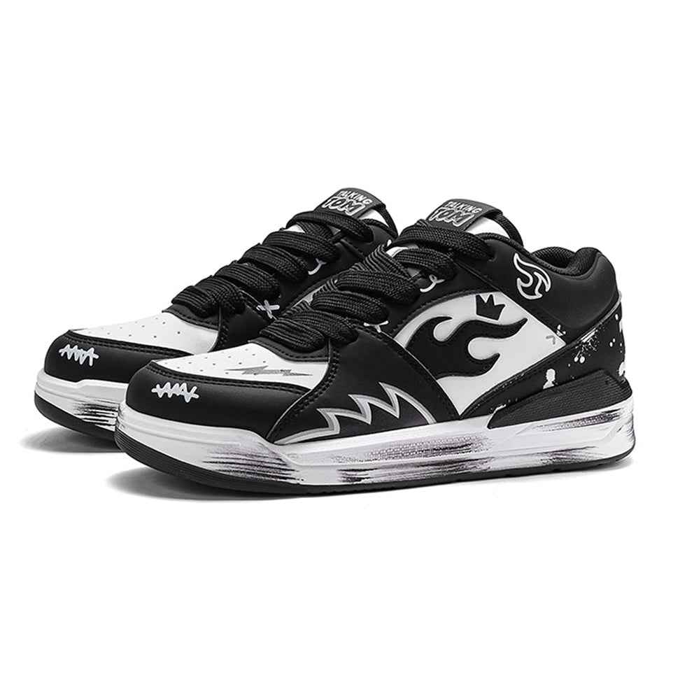 TALKING TOM | "Flame" Scuffed Sneakers