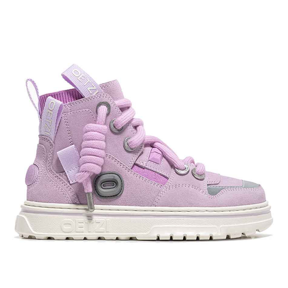 OETZI丨Ötzi Suede High-Top Platform Sneakers - Purple