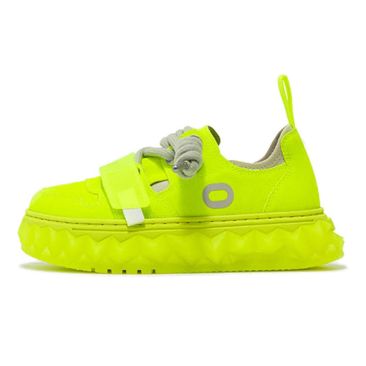OETZI丨 Ötzi Melted Sneakers-Fluorescent Yellow Green