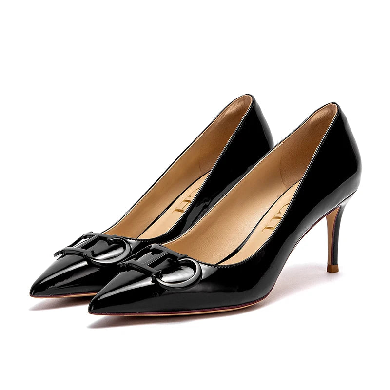 CH New Lacquer Leather Business/Formal High Heels Shoes