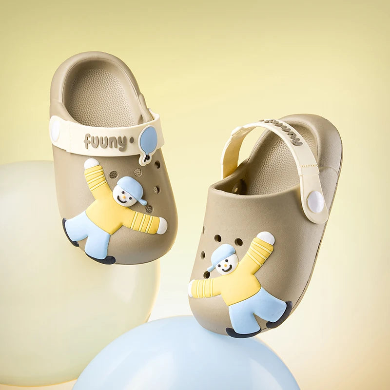 Cheerful Mario Children Outdoor Slippers - FUNNY