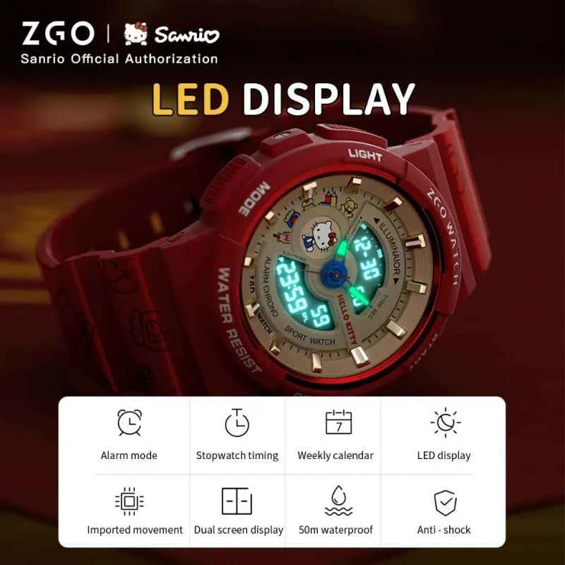 ZGO Sanrio Multifunction Sports Digital Watch