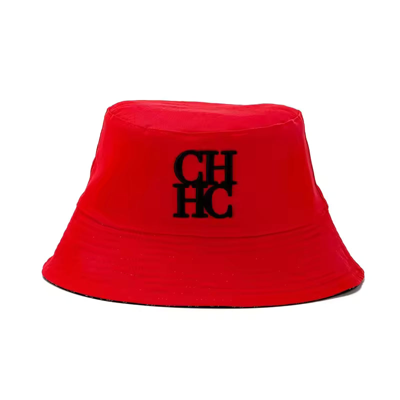 CH Fashion Bucket Hat Brand Creative Versatile Classic Style Brand Monogram Logo Printing Casual Play Wear Hat
