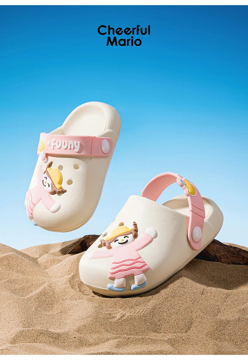 Cheerful Mario Children Outdoor Slippers - FUNNY