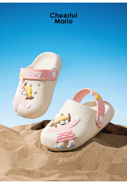 Cheerful Mario Children Outdoor Slippers - FUNNY