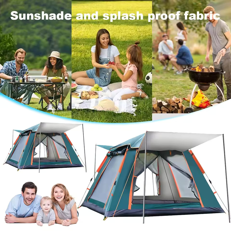Blue Family Pop Up Tent for Camping