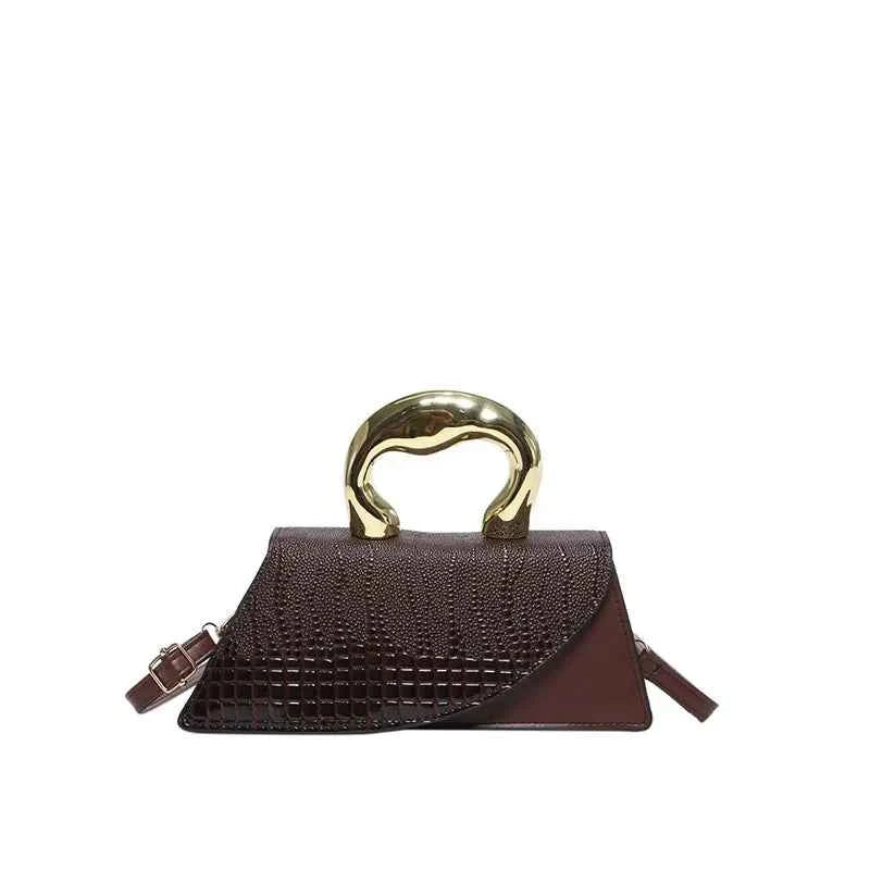 Women Crocodile Pattern Crossbody Handbag