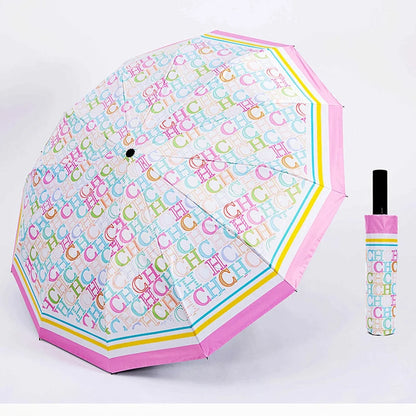 CH Alphabet Print Design Simple Style Umbrella