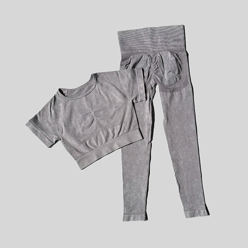 Women Activewear Tummy Control Sportswear  2 Pieces Set