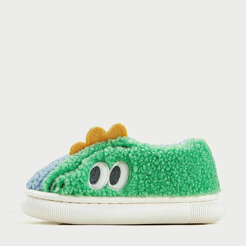 Cheerful Mario Children's Winter Cotton Warm Crocodile Shoes