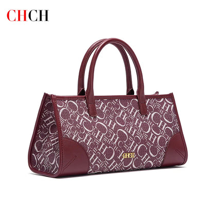 CH Spring Wine Red Business Handbag