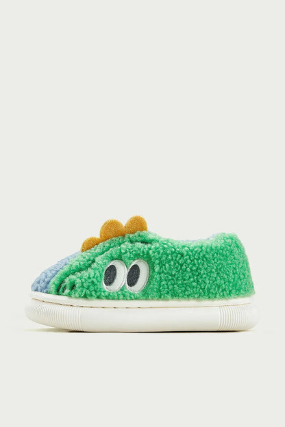 Cheerful Mario Children's Winter Cotton Warm Crocodile Shoes