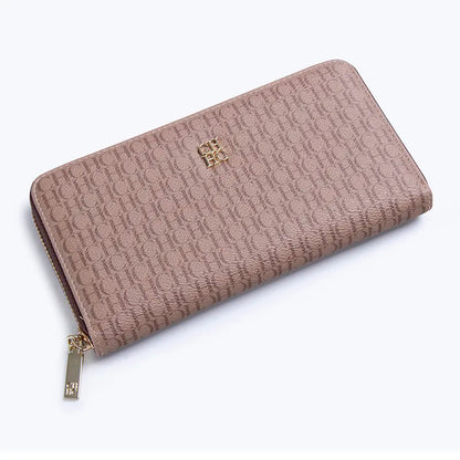 CH Luxury Vintage Folding Monogrammed Design Wallet