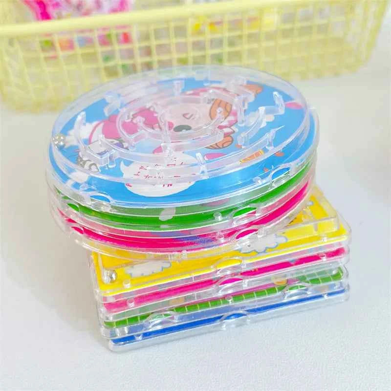 15Pcs Cartoon Animal Beads Ball Maze Puzzle Toys for Kids Birthday Party Favors Goodie Bag Pinata Fillers School Carnival Prizes