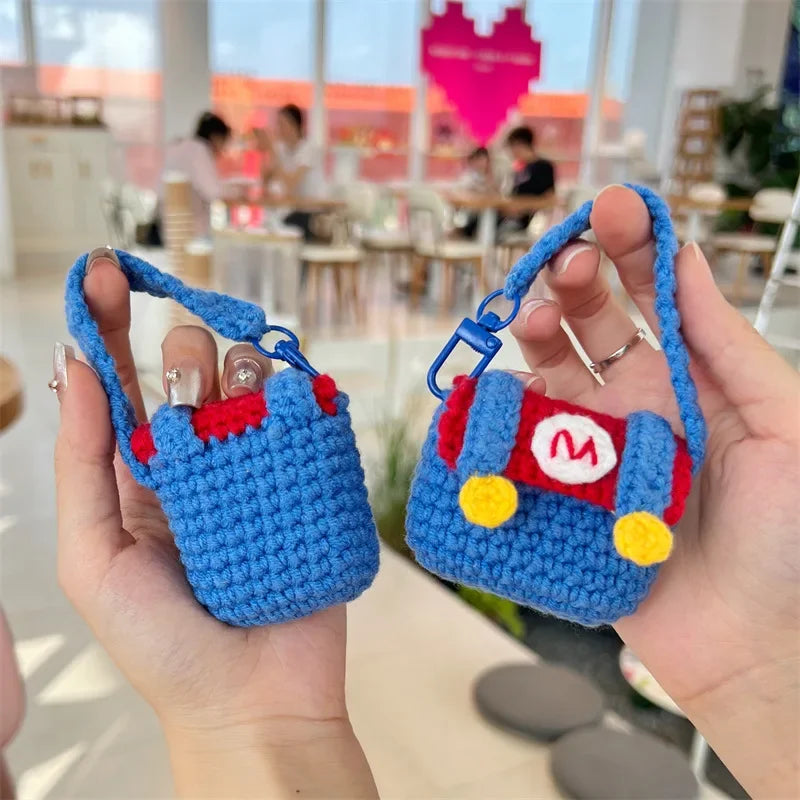 Super Mario Bros Creative Braided Protective Cover for AirPods