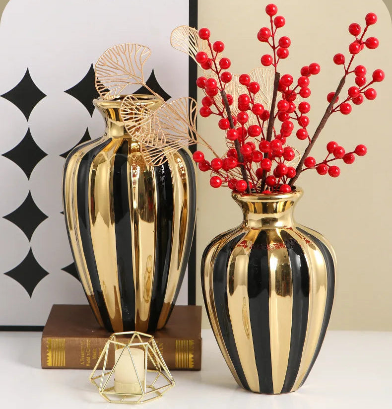 Luxury Ceramic Vase Creative Handicraft Jars Decorations