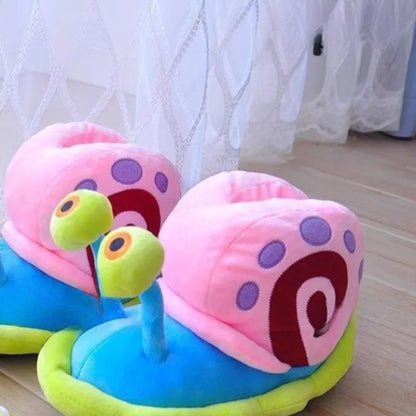 SpongeBob Gary The Snail Plush Slippers