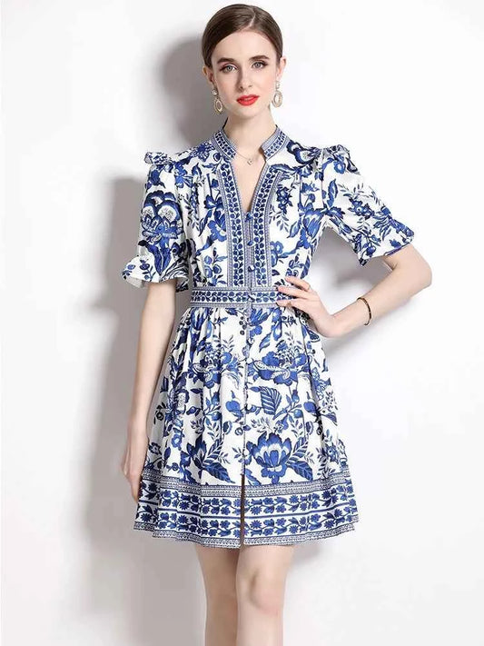 Summer Mini Ruffle Dress