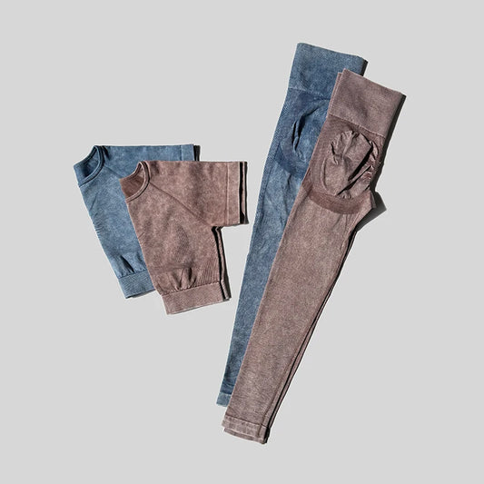 Women Activewear Tummy Control Sportswear  2 Pieces Set