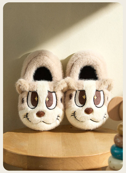 Cheerful Mario Winter  Cartoon Cotton Animals Shoes