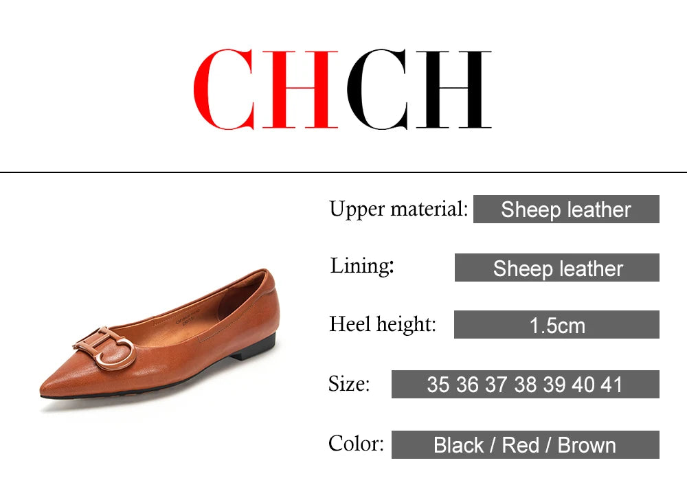 CH Pure Simple Women's Pointed Toe Flat Shoes