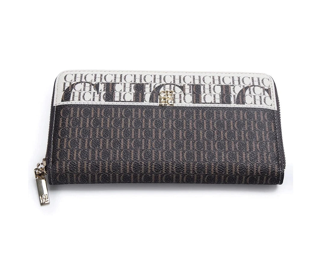 CH Luxury Vintage Folding Monogrammed Design Wallet