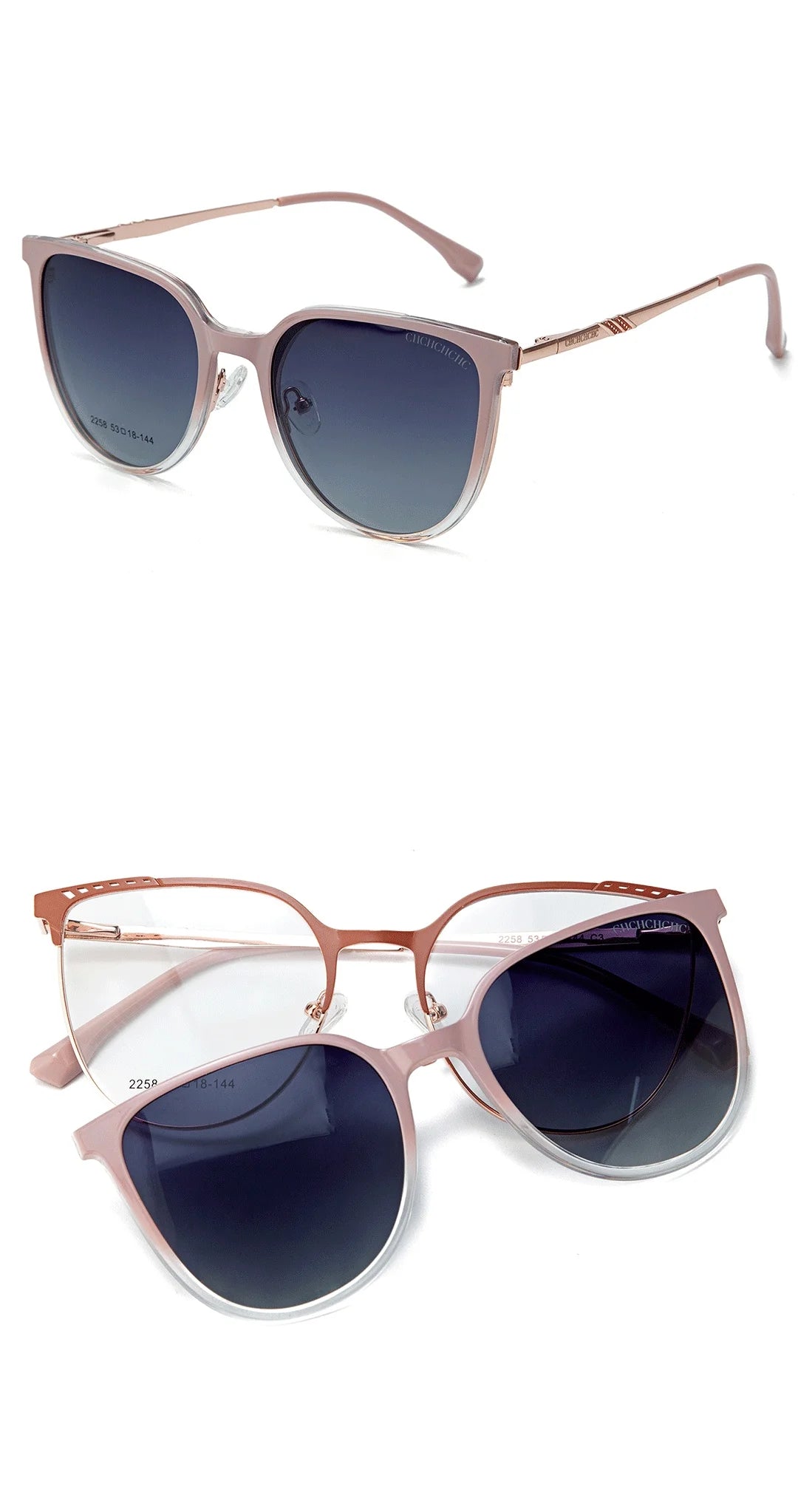 CH Elegant Large Frame Sunglasses