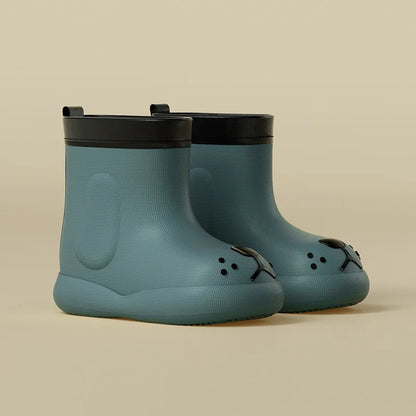 Cheerful Mario Rain Boots Shoes -Cute Puppy