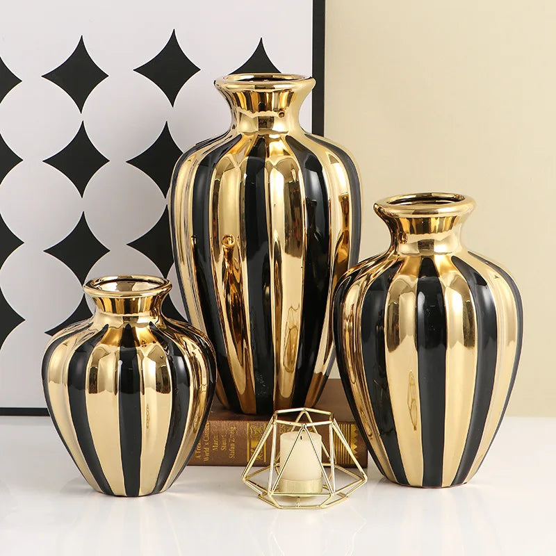 Luxury Ceramic Vase Creative Handicraft Jars Decorations