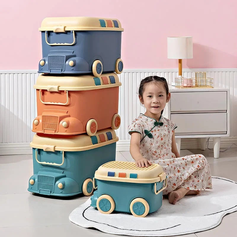 Children's Toy Organizer Storage Box Vehicle Style