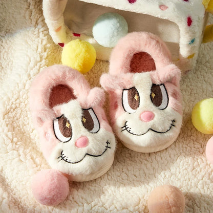 Cheerful Mario Winter  Cartoon Cotton Animals Shoes