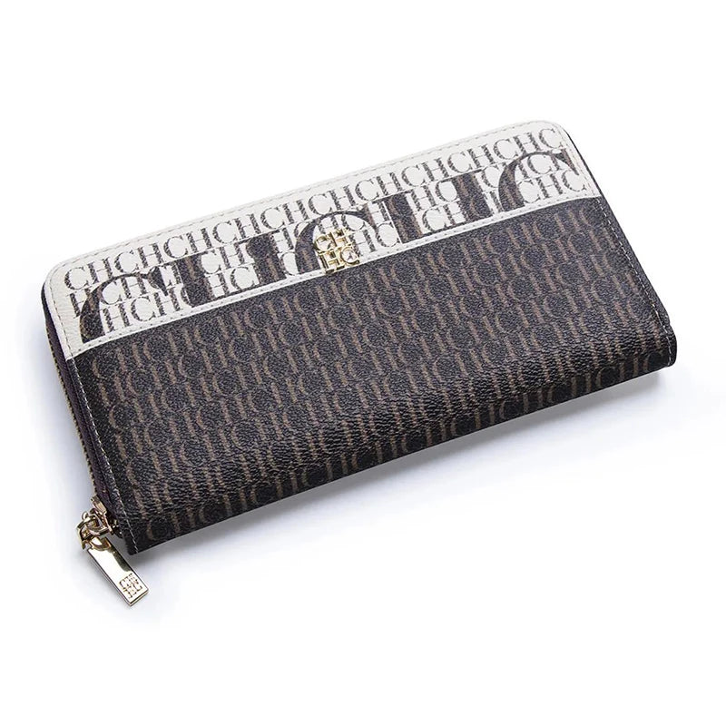 CH Luxury Vintage Folding Monogrammed Design Wallet