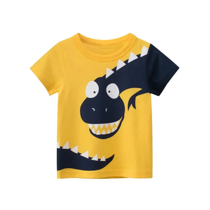 Summer Children 3D Animal Printing Tees