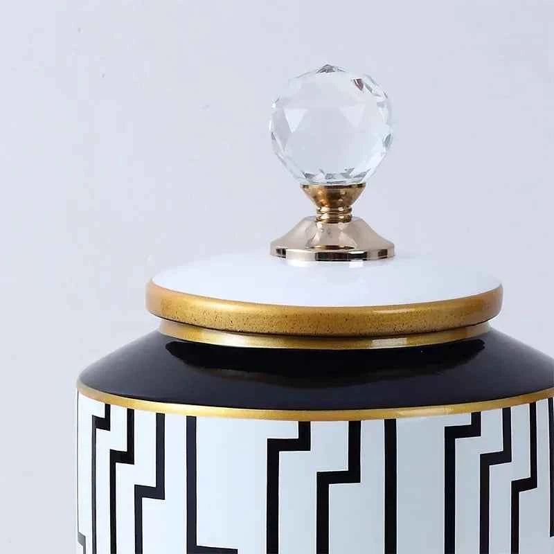 Ceramic Crystal Decorative Jar Home Decoration Storage Jar