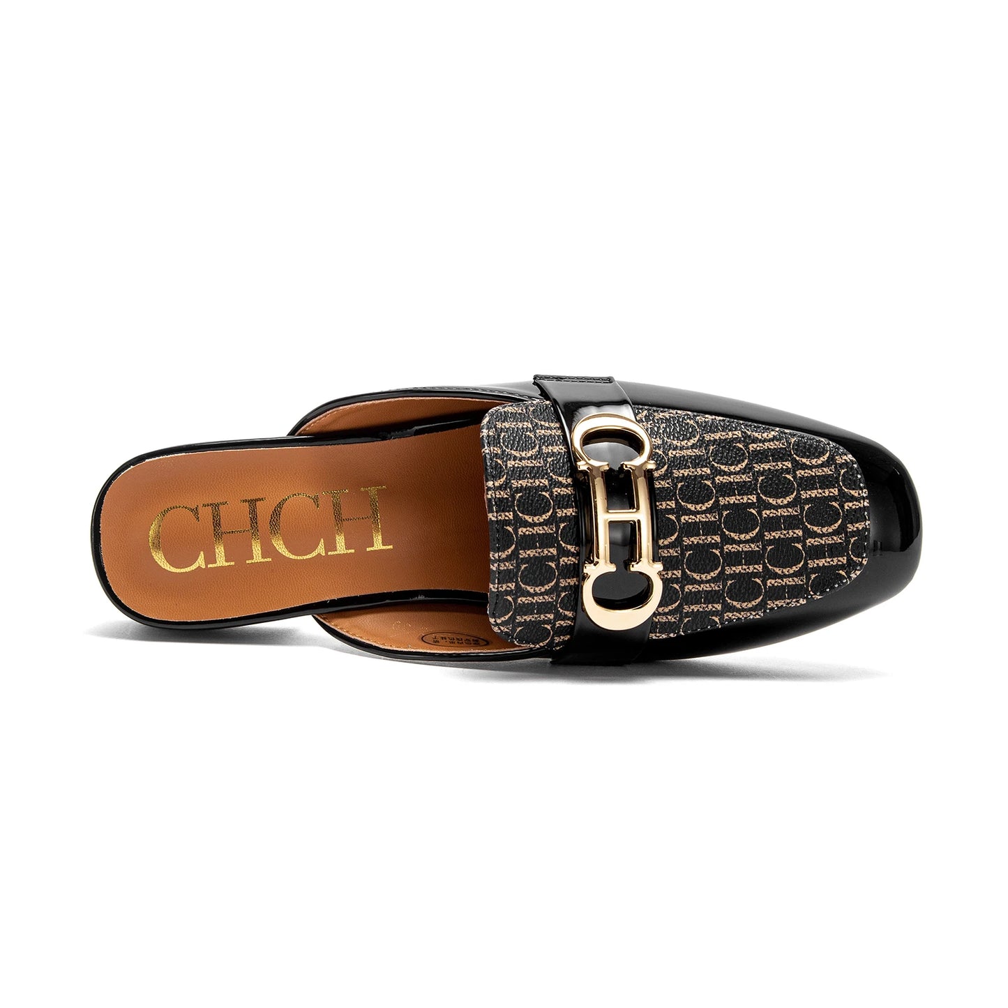 CHCH Buckle Mules Ladies Slip-on Loafers