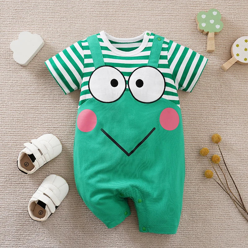 Cute Frog Print Jumpsuit