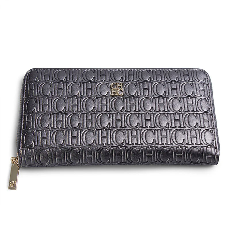 CH Luxury Vintage Folding Monogrammed Design Wallet