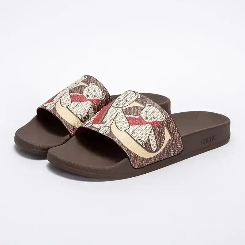 CH Luxury Classic Letter Printed Women's Flip Flops