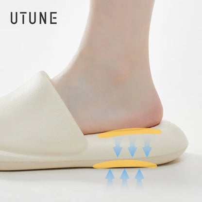 UTUNE Massage Unisex Slippers Mute Air Cushion Thick Sole