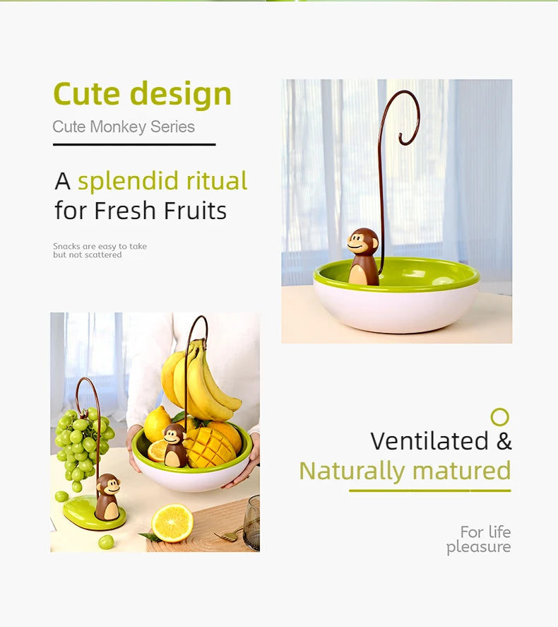 Joie Monkey Series - Banana hanger / Fruit Bowl / Timer / Measuring Spoon / Banana Holder / Clipsr