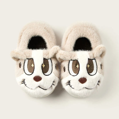 Cheerful Mario Winter  Cartoon Cotton Animals Shoes