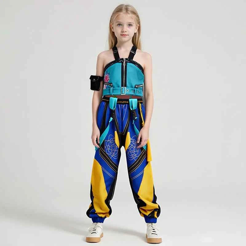 New Anime Kids Girl Roleplay Cosplay Costumes Zoey Full Costume Set for K-pop Halloween Carnival Party Suits Clothes Outfit