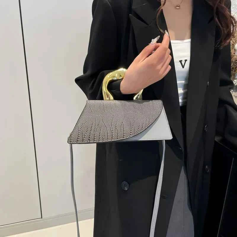 Women Crocodile Pattern Crossbody Handbag