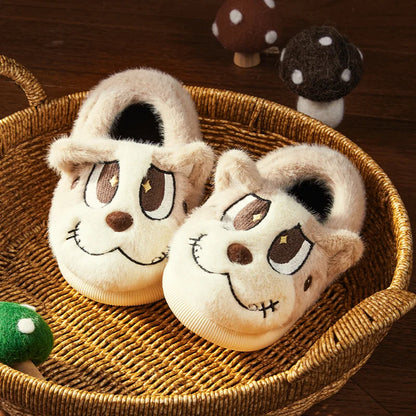 Cheerful Mario Winter  Cartoon Cotton Animals Shoes